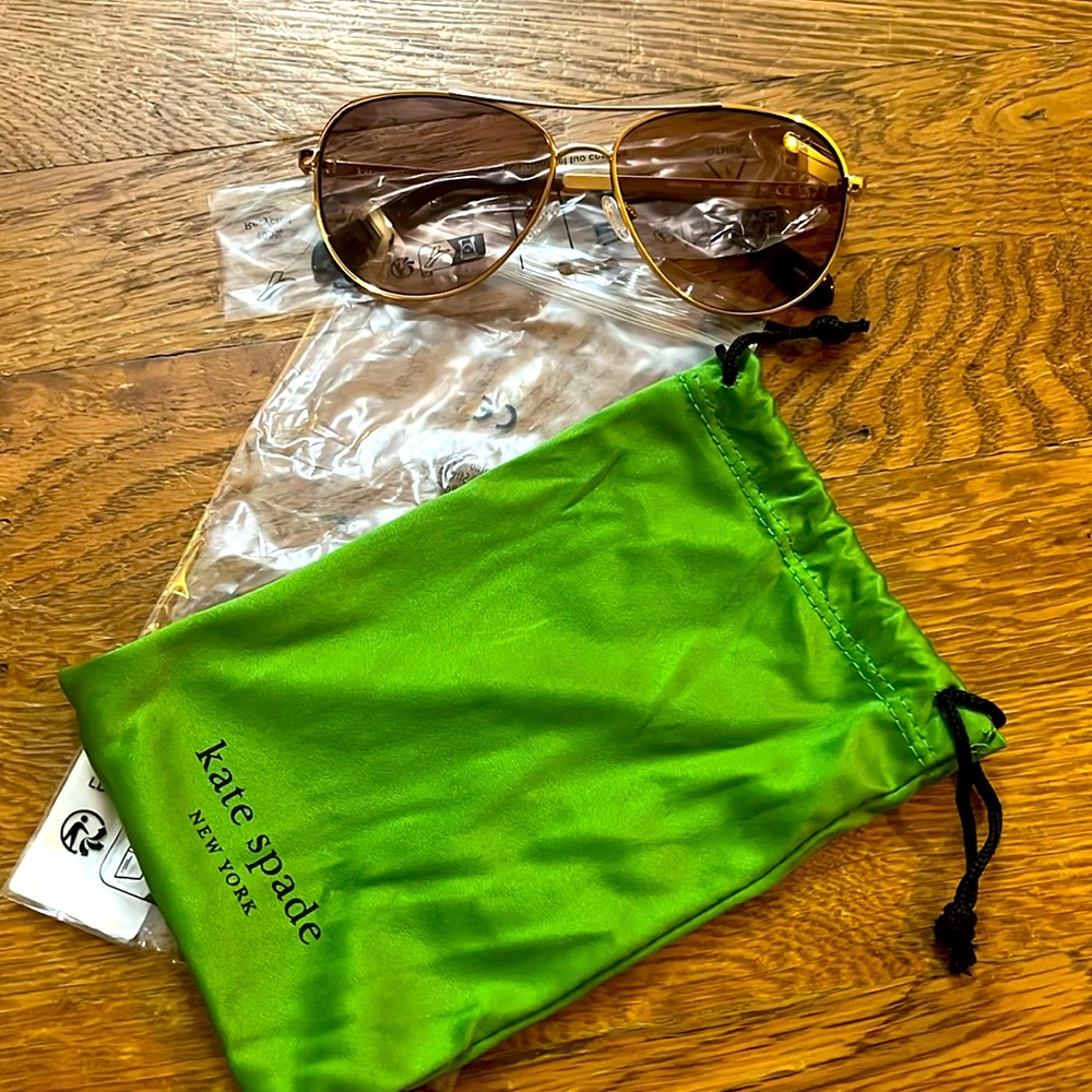 New, Kate Spade Emmaline Aviator Sunglasses
